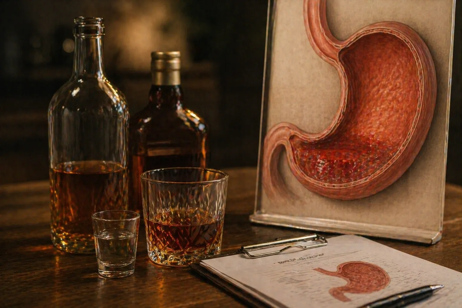 Алкоголь и желудок